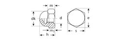 ЗУБР DIN 1587, M5, цинк, 5 кг, колпачковая гайка (303680-05) zb  303680-05