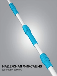 GRINDA скребок для удаления снега с крыши, телескопический,1,9 - 5,8 м, 620 мм, PROLine (39945) zb  39945