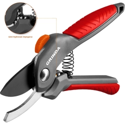 GRINDA G-22, 200 мм, с двухкомпонентными рукоятками, плоскостной секатор (423122) zb  423122