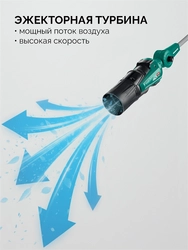 ЗУБР 40 В (2x20В), 1400 м3/ч, без АКБ (LMS), воздуходувка аккумуляторная (ВА-1400) zb  ва-1400