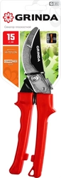 GRINDA  G-35, 200 мм, закаленные лезвия, тефлоновое покрытие, пластиковые рукоятки, плоскостной секатор (40212) 40212_z02
