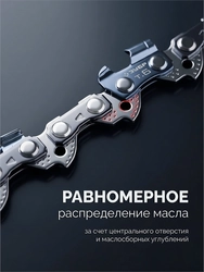 ЗУБР тип 6, 35 см, шаг 3/8″, паз 1.1 мм, 52 звена, цепь (71306-35) zb  71306-35