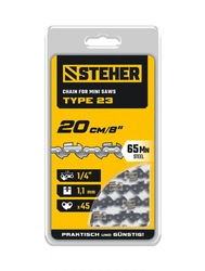 STEHER тип 23, 20 см, шаг 1/4″, паз 1.1 мм, 45 звеньев, цепь (75323-20) zb  75323-20