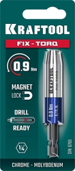 KRAFTOOL FIX-TORQ 0.9 Нм динамометрический адаптер для бит (64035-0.9) zb  64035-0.9