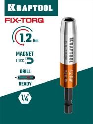 KRAFTOOL FIX-TORQ 1.2 Нм динамометрический адаптер для бит (64035-1.2) zb  64035-1.2