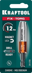 KRAFTOOL FIX-TORQ 1.2 Нм динамометрический адаптер для бит (64035-1.2) zb  64035-1.2