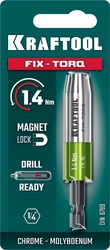KRAFTOOL FIX-TORQ 1.4 Нм динамометрический адаптер для бит (64035-1.4) zb  64035-1.4