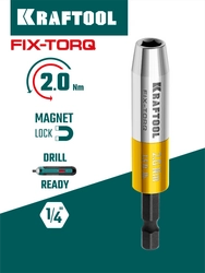 KRAFTOOL FIX-TORQ 2.0 Нм динамометрический адаптер для бит (64035-2.0) zb  64035-2.0