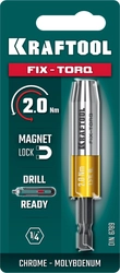 KRAFTOOL FIX-TORQ 2.0 Нм динамометрический адаптер для бит (64035-2.0) zb  64035-2.0