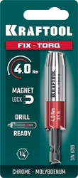 KRAFTOOL FIX-TORQ 4.0 Нм динамометрический адаптер для бит (64035-4.0) zb  64035-4.0