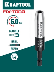 KRAFTOOL FIX-TORQ 5.0 Нм динамометрический адаптер для бит (64035-5.0) zb  64035-5.0