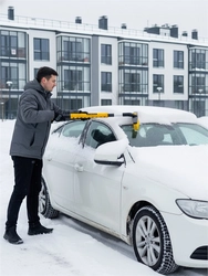 STAYER телескопическая щётка с поворотной головой от снега автомобильная, 805-1065 мм (61048) zb  61048