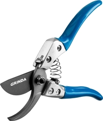 GRINDA  P-25, 200 мм, закаленная сталь, эргономичные алюминиевые рукоятки, виниловое покрытие, плоскостной секатор, PROLine (423425) 423425