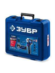 ЗУБР КОМБИ #5 набор: дрель-шуруповерт + мини УШМ + LED фонарь, BRUSHLESS, 12 В, 45 Н·м, 2 АКБ тип Т7 (4 и 2 А·ч), кейс, Профессионал (DB-125-42ABF) zb  db-125-42abf