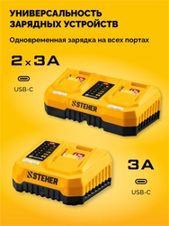 STEHER 20 В, 165 Н·м, без АКБ (LMS), бесщеточная ударная дрель-шуруповерт (CBS-165) zb  cbs-165