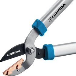 GRINDA  PL-460A,  длина 460 мм, лезвия из высокоуглеродистой закаленной стали, алюминиевые рукоятки, малый контактный сучкорез, PROLine (424516) 424516