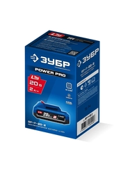 ЗУБР Power PRO, 20 В, 2.0 А·ч, аккумулятор LMS, ПРОФЕССИОНАЛ (BP-P-20-2) zb  bp-p-20-2