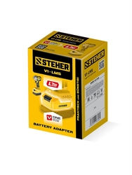 STEHER 20 В, адаптер для АКБ V1 под инструмент LMS, (V1-LMS) zb  v1-lms