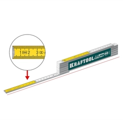 KRAFTOOL PRO-90 Kontakt, 2.4 м, профессиональный складной деревянный метр (34729) zb  34729