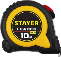 STAYER Leader, 10 м х 25 мм, рулетка с автостопом, Professional (3402-10-25) zb  548893