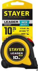 STAYER Leader, 10 м х 25 мм, рулетка с автостопом, Professional (3402-10-25) zb  548893