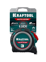 KRAFTOOL AutoStop 3м х 16мм, профессиональная рулетка с автостопом (3412-3-16) zb  3412-3-16_z01