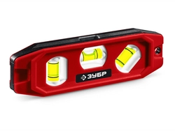 ЗУБР КОМПАКТ-3, 150 мм, пластиковый корпус, компактный магнитный уровень (3452) zb  3452