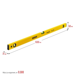 STAYER STANDARD, 1500 мм, уровень (3460-150) zb  3460-150_z04