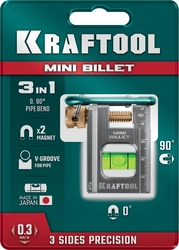 KRAFTOOL BILLET-5 MINI, 50 мм, брусковый магнитный уровень (34791) zb  34791