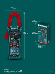 KRAFTOOL KC-300DC Цифровые токовые клещи (59830) zb  59830