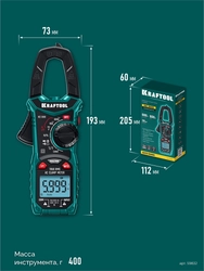 KRAFTOOL KC-300 Цифровые токовые клещи (59832) zb  59832