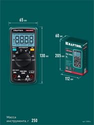 KRAFTOOL KM-600 цифровой мультиметр (59854) zb  59854