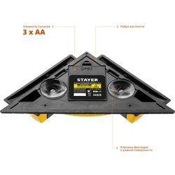 STAYER 8 м, лазерный угольник для кафеля, Professional (34928) zb  34928