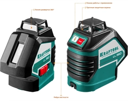 KRAFTOOL LL360 #4, лазерный нивелир (34645-4) zb  34645-4