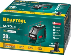 KRAFTOOL CL-70 #2, лазерный нивелир (34660-2) zb  34660-2
