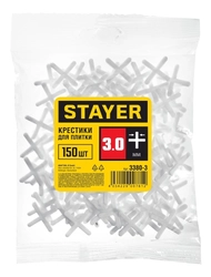 STAYER  3 мм, 150 шт, крестики для плитки (3380-3) 3380-3