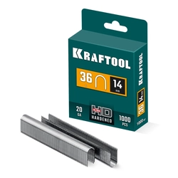 KRAFTOOL скобы тип 36 (L), 14 мм, калибр 20GA. 1000 шт (31636-14) zb  31636-14