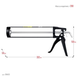 STAYER 310 мл, скелетный пистолет для герметика (0665) zb  665