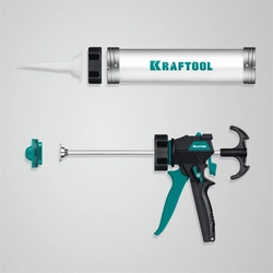 KRAFTOOL ULTRA 600 мл, прямой забор, регулировка силы давления, вариативная антикапельная система, закрытый пистолет для герметикаа (06677-60) zb  06677-60
