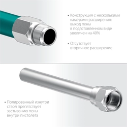 KRAFTOOL EXTREME, полностью разборный обслуживаемый пистолет для монтажной пены (06800) zb  6800