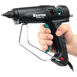 KRAFTOOL Industrial 300, d 11 - 12 мм, 45 г/мин, электрический термоклеевой пистолет (06842) zb  6842