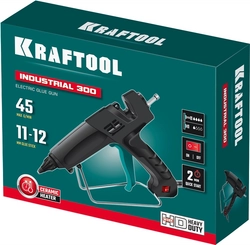 KRAFTOOL Industrial 300, d 11 - 12 мм, 45 г/мин, электрический термоклеевой пистолет (06842) zb  6842
