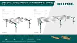 KRAFTOOL TTL-180 180х140х70 см, макс 250 кг, стол для работ с крупноформатными листовыми материалами (33253-180) zb  33253-180