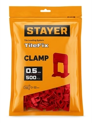 STAYER СВП TileFix, 0,5 мм, 500 шт, система выравнивания плитки ″ворота″ (33844-500) zb  33844-500