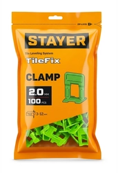 STAYER СВП TileFix, 2,0 мм, 100 шт, система выравнивания плитки ″ворота″ (33847-100) zb  33847-100