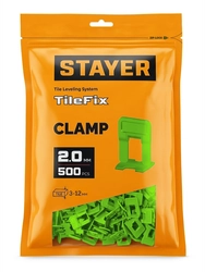 STAYER СВП TileFix, 2,0 мм, 500 шт, система выравнивания плитки ″ворота″ (33847-500) zb  33847-500