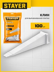 STAYER СВП TileFix, клин 100 шт, система выравнивания плитки ″ворота″ (33848-100) zb  33848-100