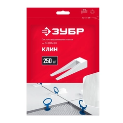 ЗУБР  СВП, клин 250 шт, система выравнивания плитки (3387-250) 3387-250