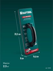 KRAFTOOL TILE BEATER, 355х146 мм, плиточный молоток (прижим) обрезиненный со стальным сердечником (33261) zb  33261