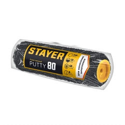 STAYER PUTTY 80 мм, 240 мм, 8 мм ручка, ролик для шпатлевки, PROFESSIONAL (02642-24) zb  02642-24
